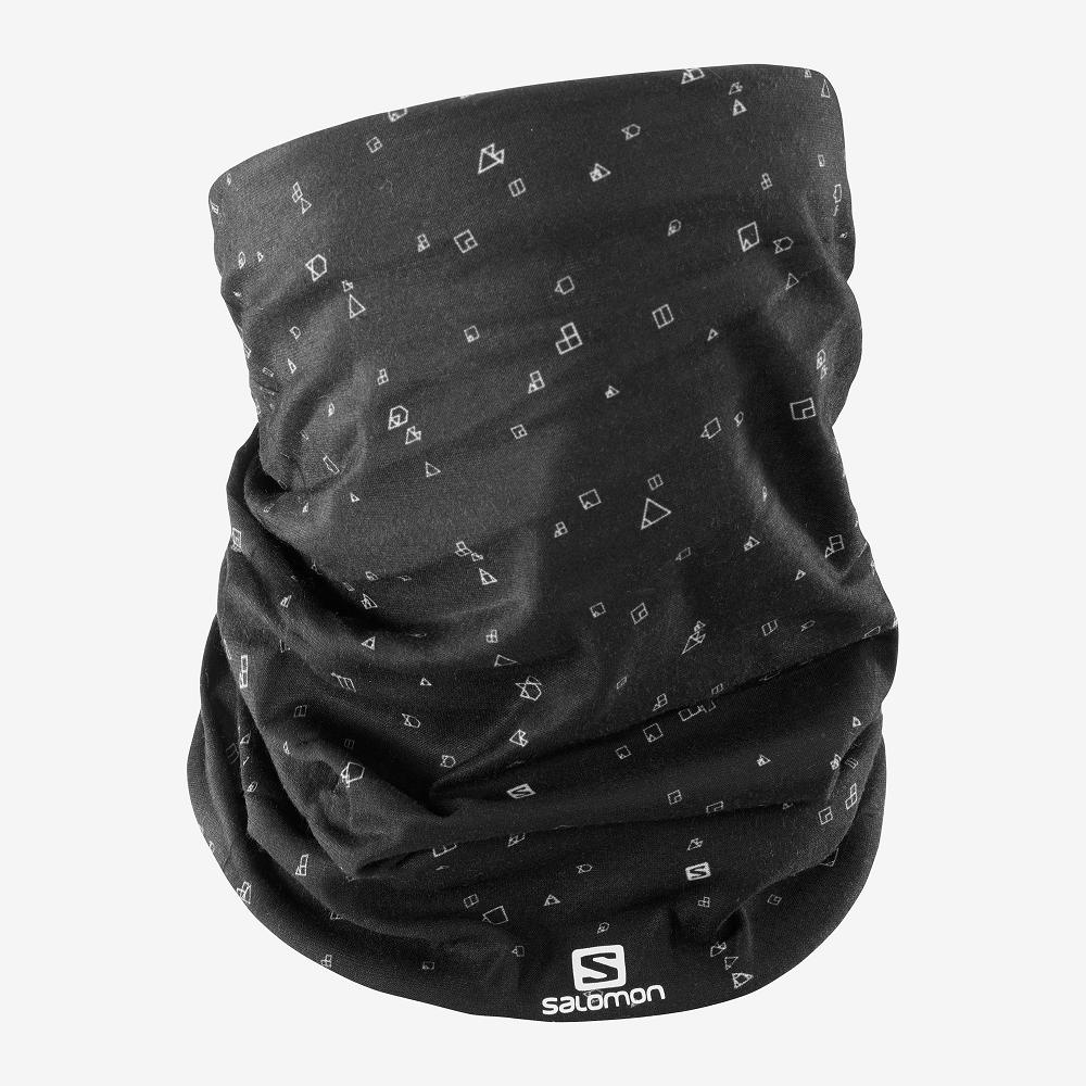 Salomon Israel NECK&HEAD LIGHT GAITER - Mens Headwear - Black (AMQZ-70924)